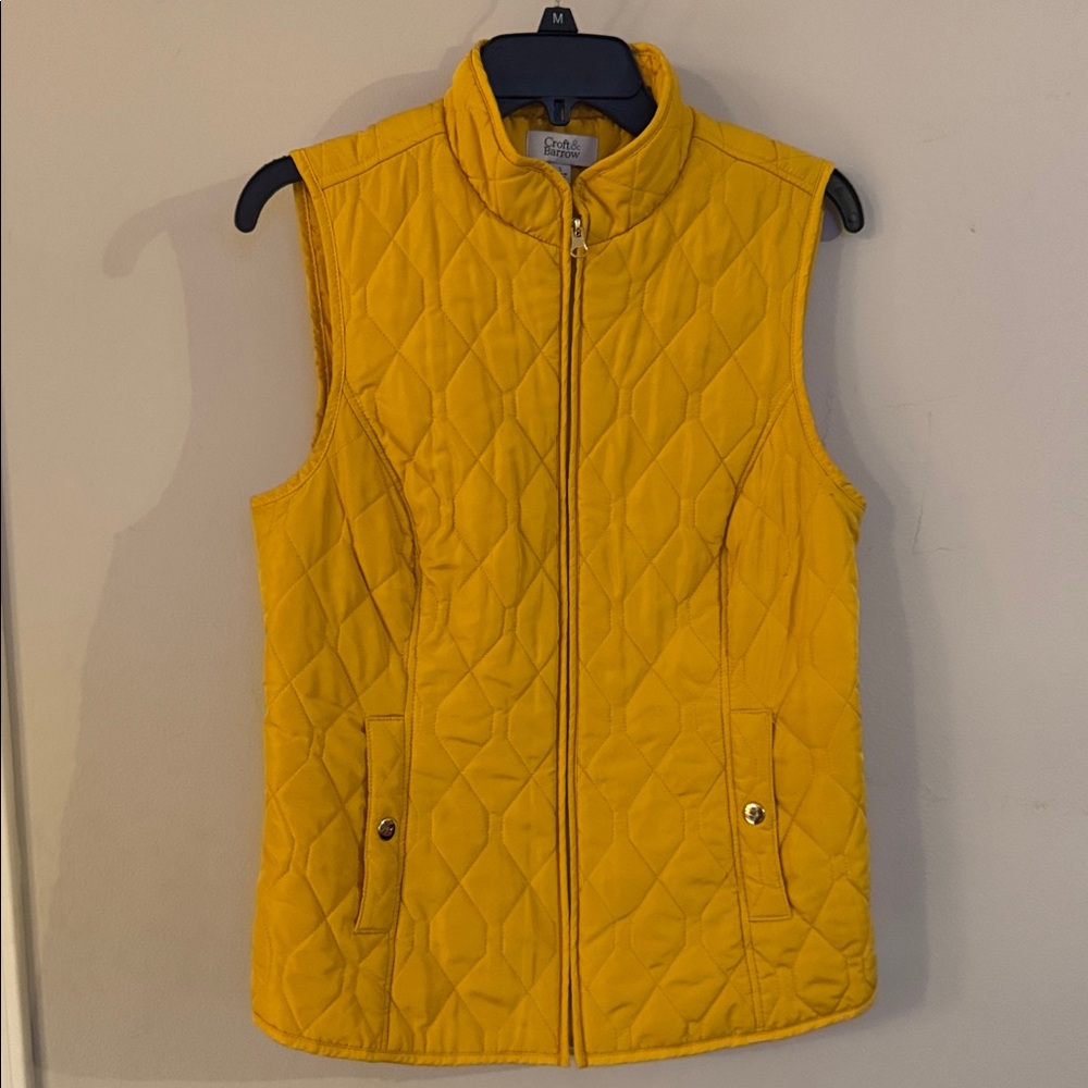 Croft & Barrow Mustard Quilted Vest